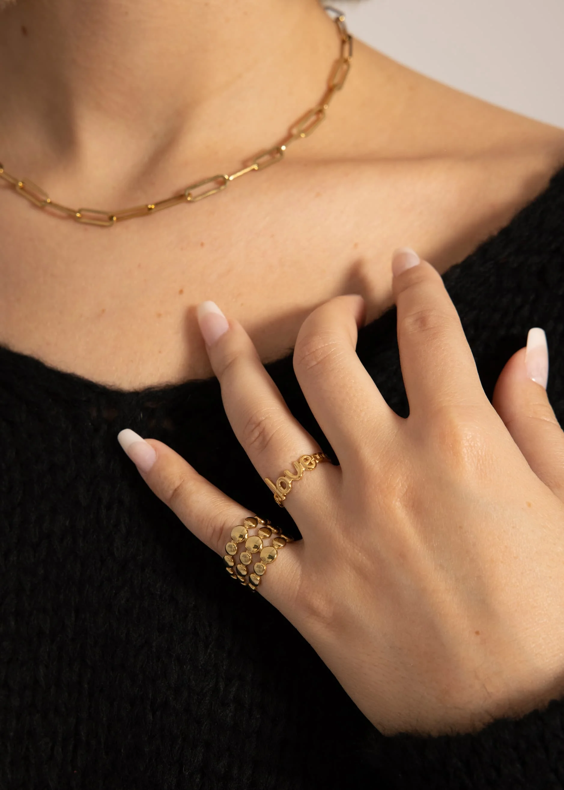 "Love" ring, gold - Image 3