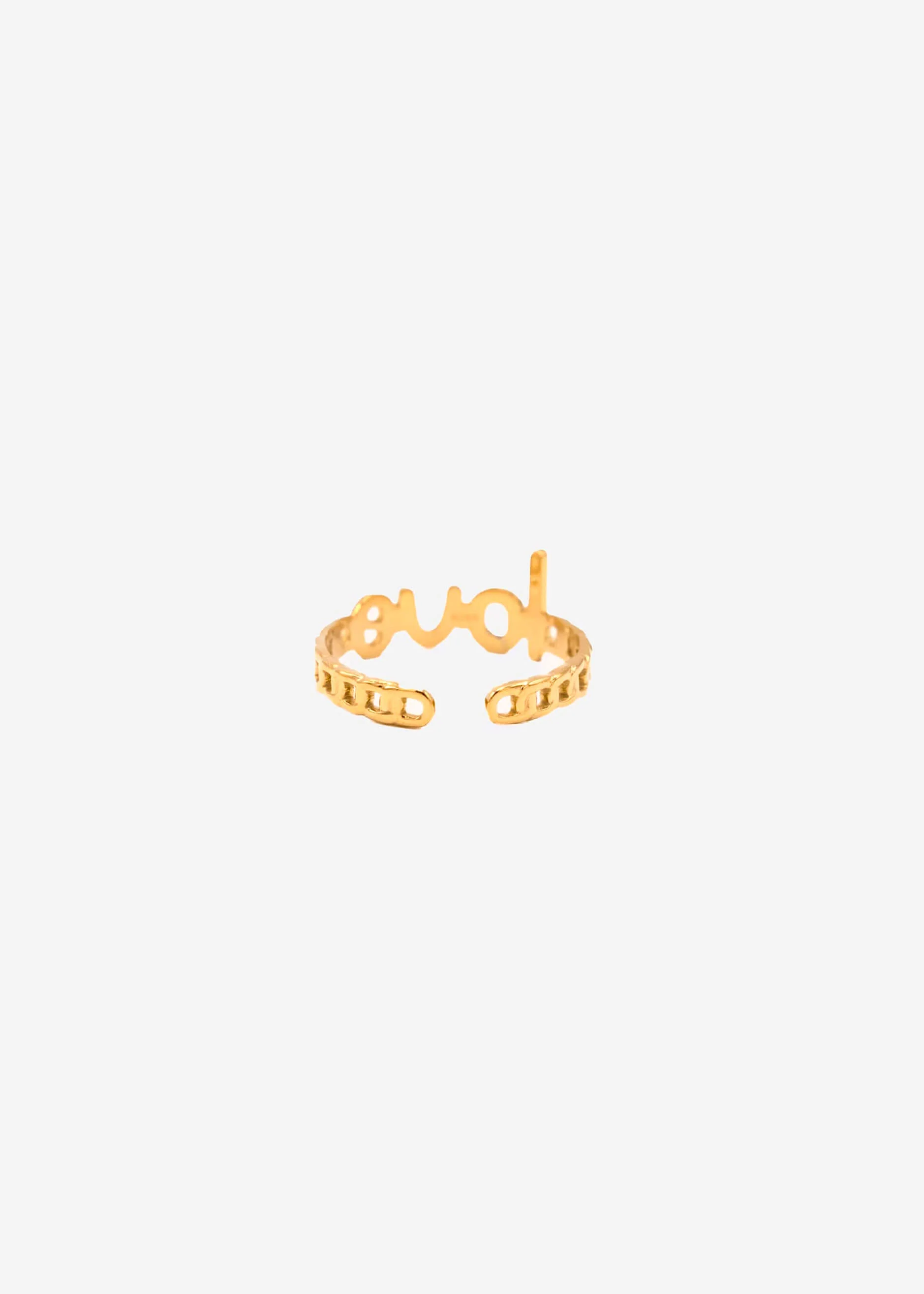 "Love" ring, gold - Image 4