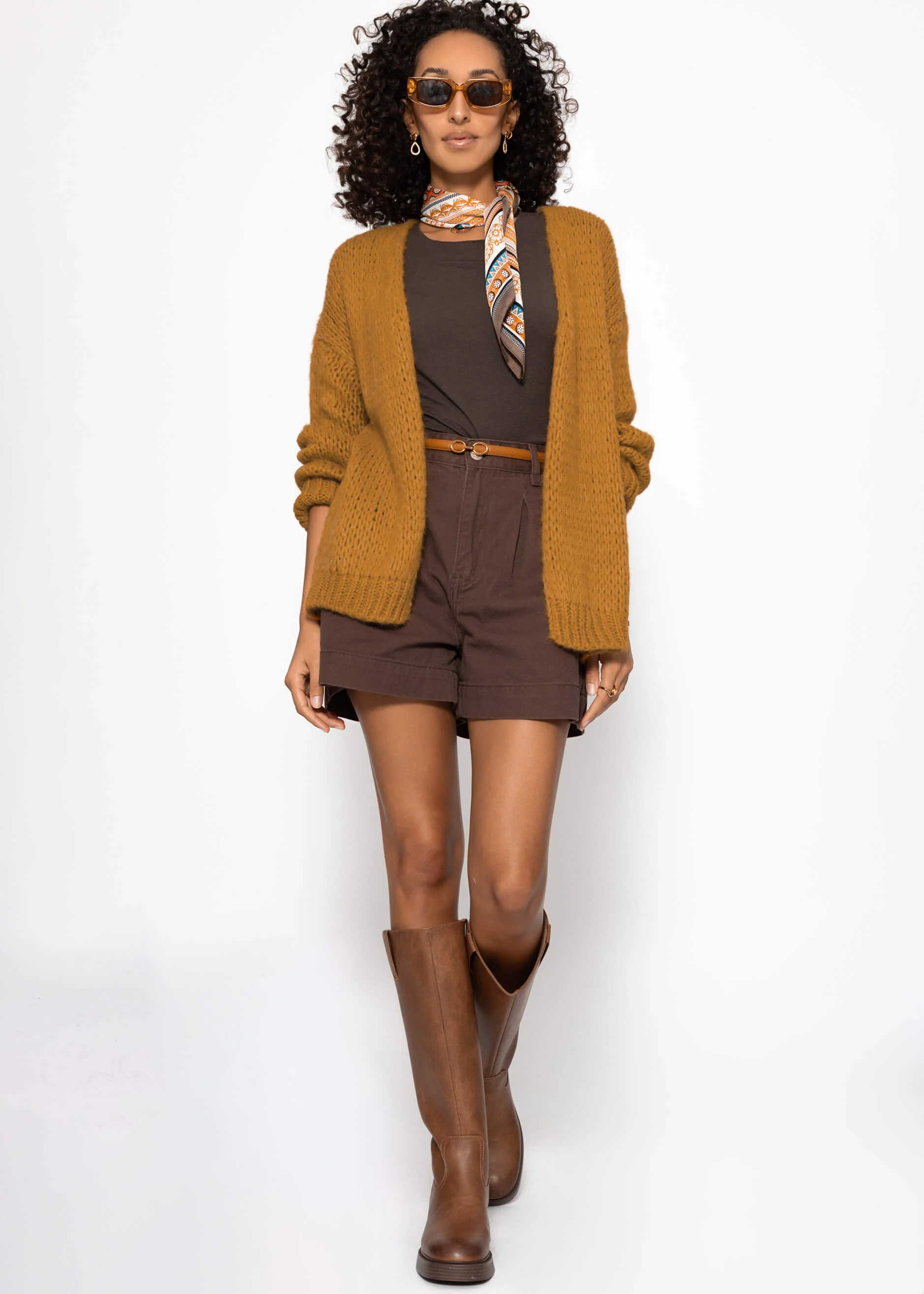 Oversize cardigan - mustard yellow - Image 5