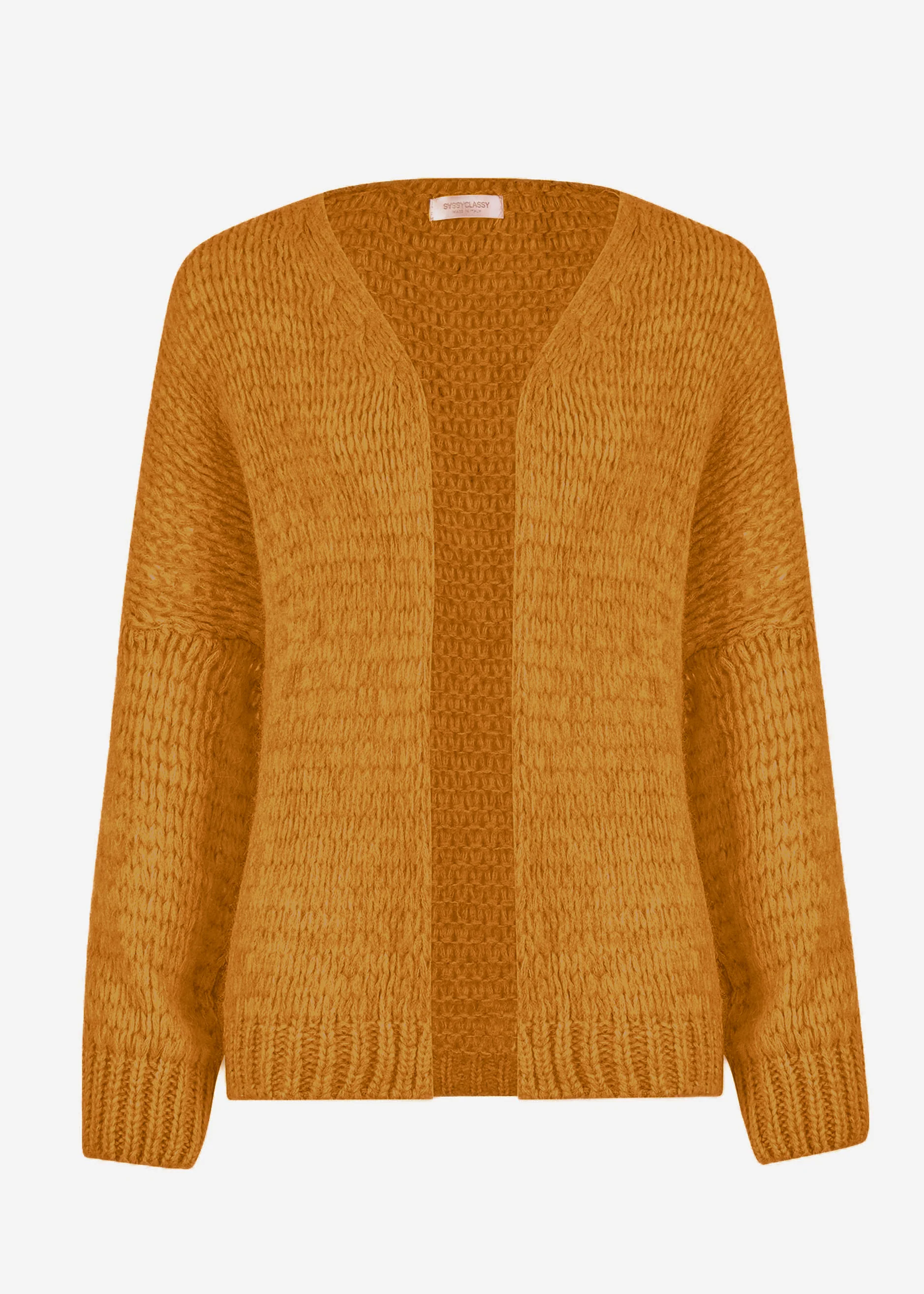 Oversize cardigan - mustard yellow - Image 8