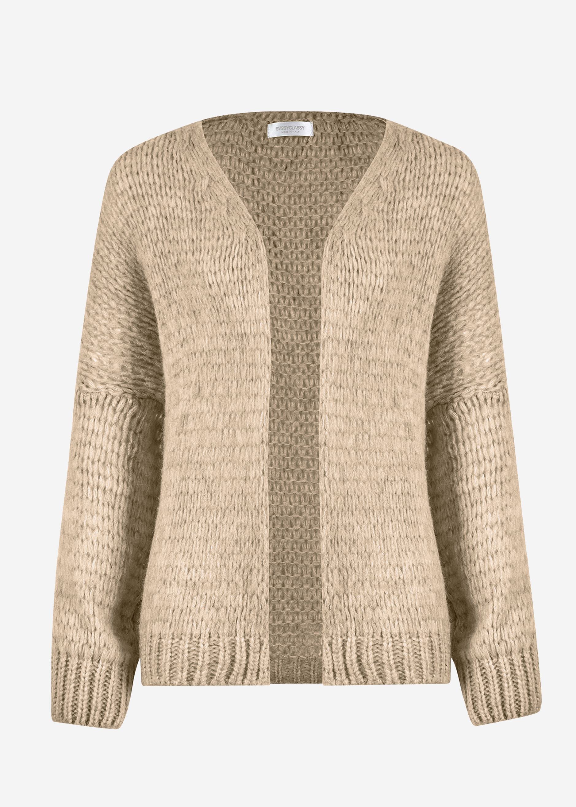Oversized cardigan - beige - Image 6