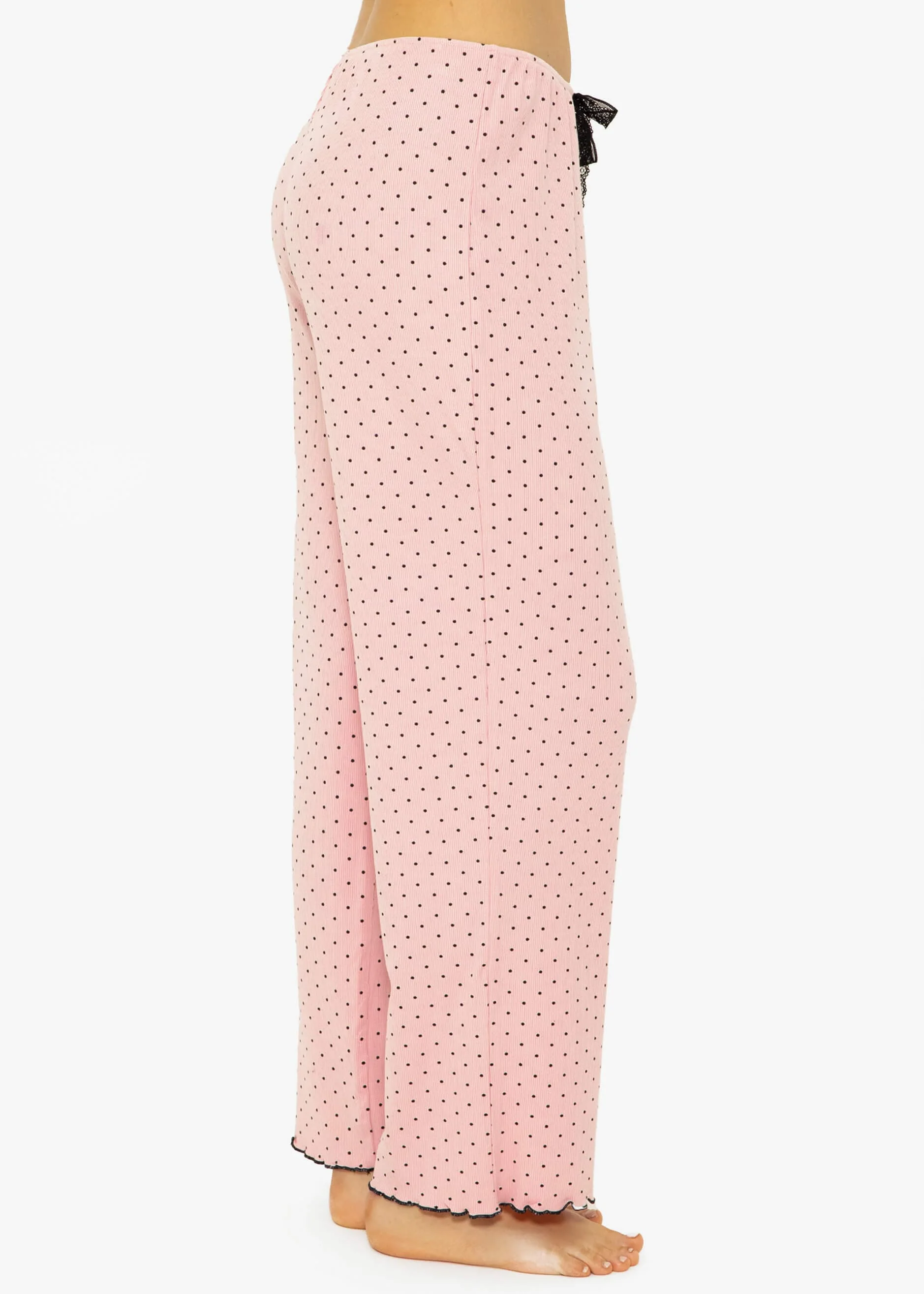 Sleep pants with dots - pink - Image 5