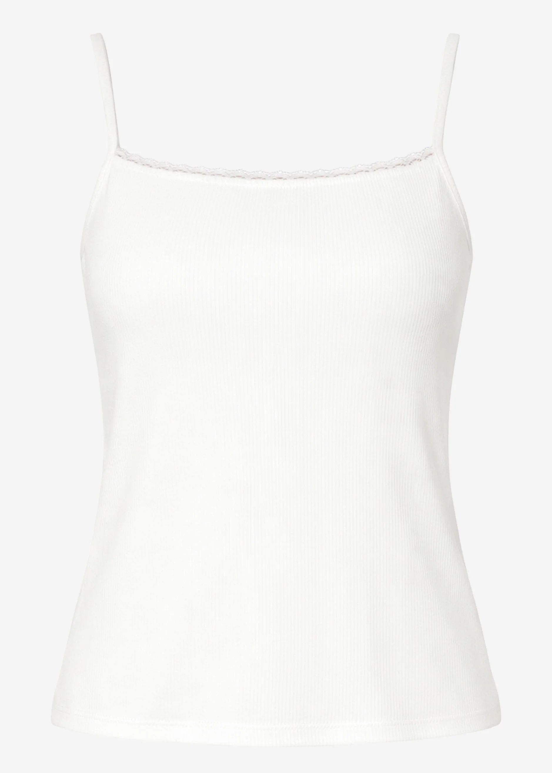 Strap top with lace - off-white - Image 7