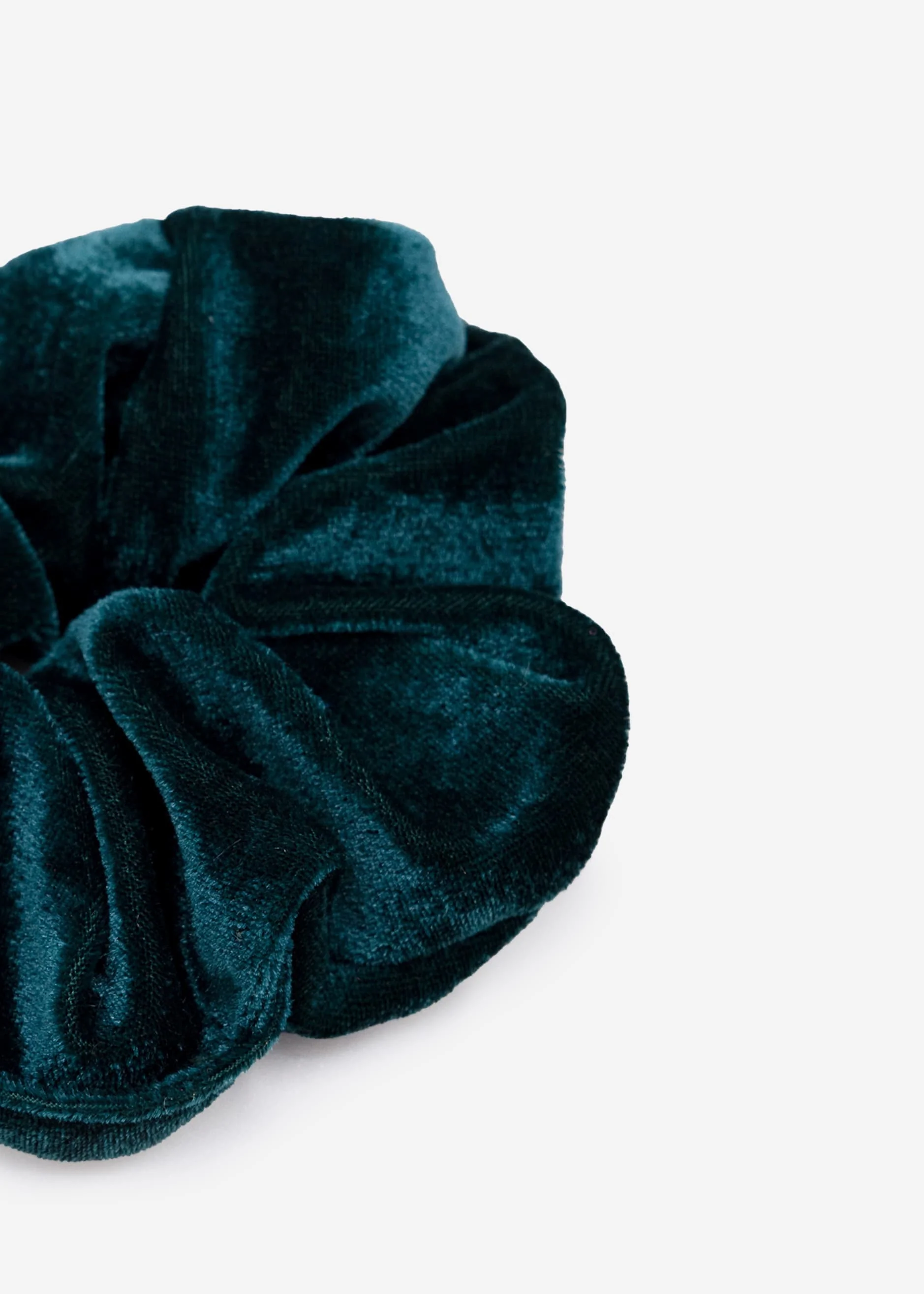 Velvet scrunchie, petrol - Image 3